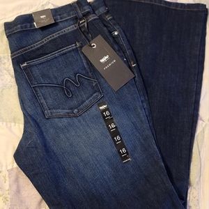 NWT Mossimo womens juniors size 16 dark wash jeans pants